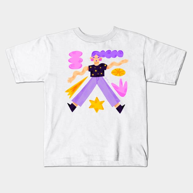 Wiggly hands Kids T-Shirt by Mangayubecik
